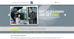 Desktop Screenshot of ilovemysteryshopping.com